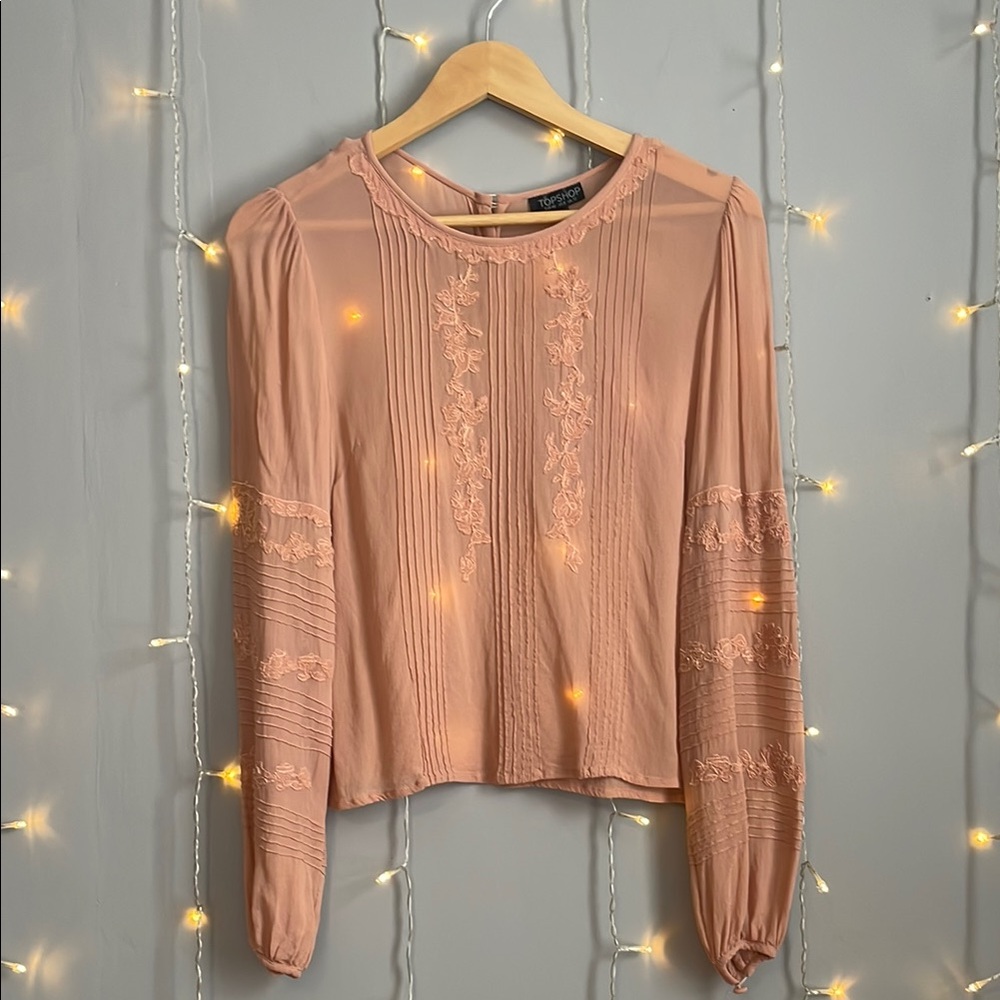 Elegant Peach Blouse